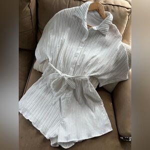 SHEIN Elegant White Fabric